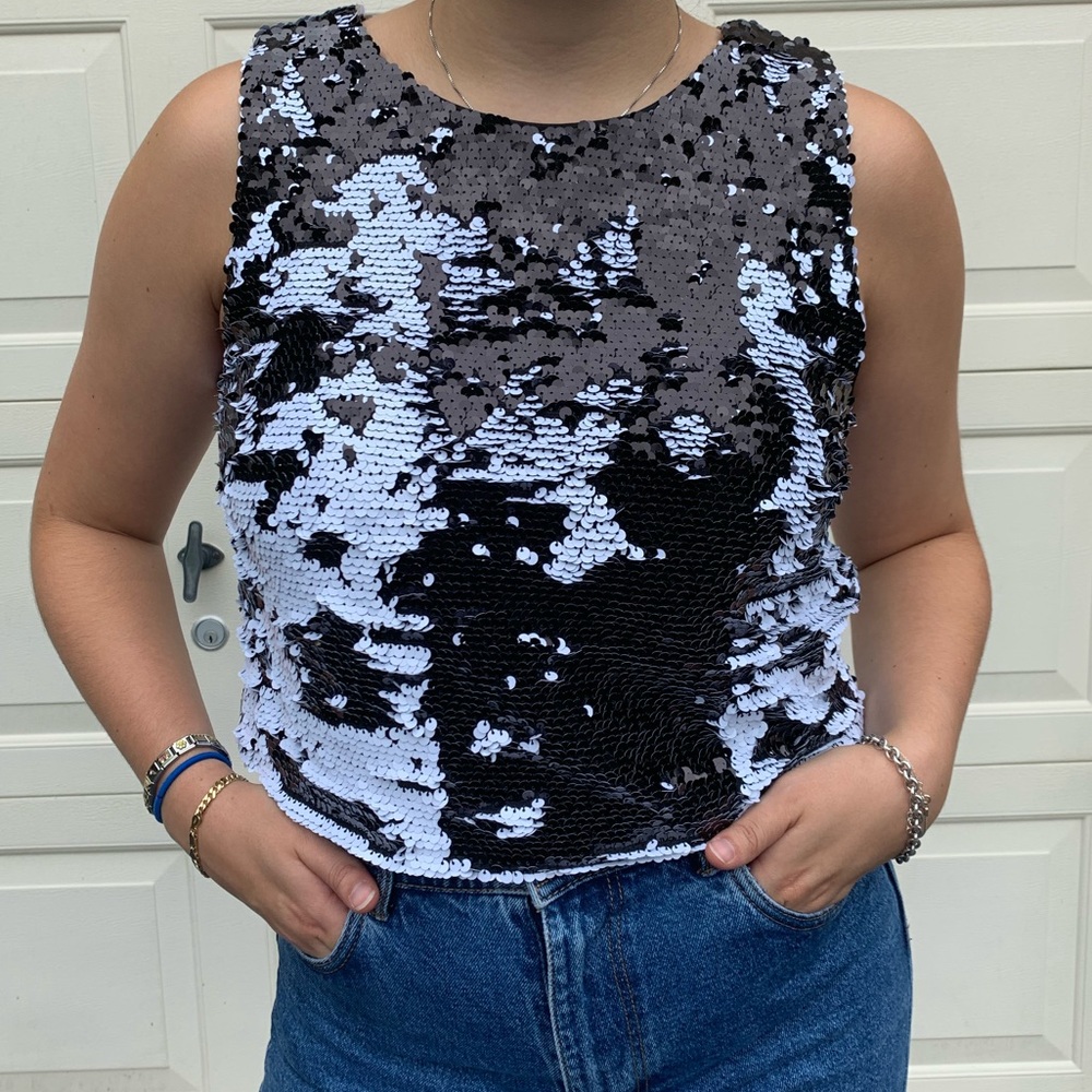 Lucy Paris sequin tank